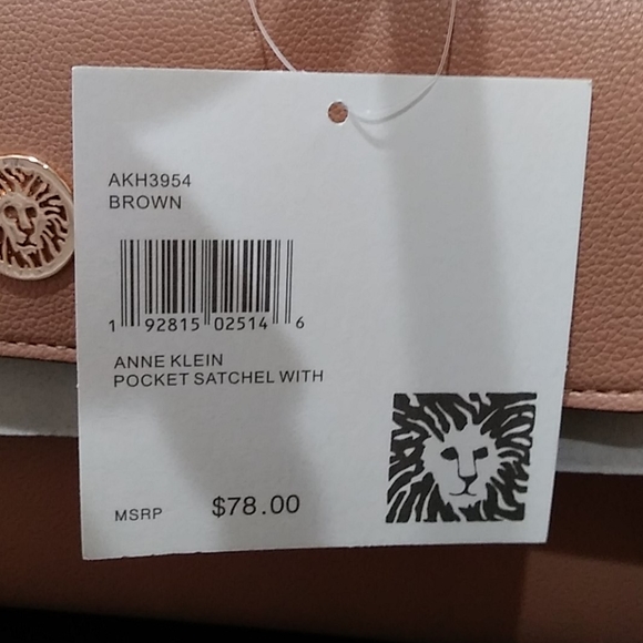 NWT Anne Klein Pocket Satchel Bag - Picture 12 of 13